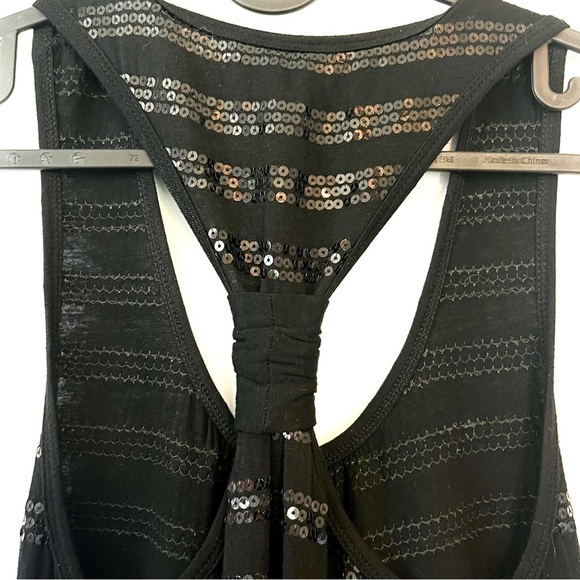 KRAFTY Razor Back Sequined Embellished Dress in Black - Picture 3 of 6